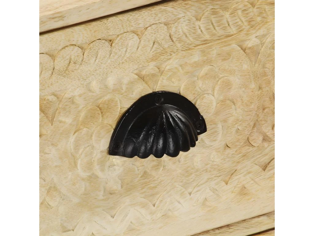 Buffet Bahut Armoire Console Meuble De Rangement Coffre à Tiroirs 75 Cm Bois Solide De Manguier 4402268 2 Buffet Bahut Armoire Console Meuble De Rangement Coffre à Tiroirs 75 Cm Bois Solide De Manguier 4402268 – Image 2