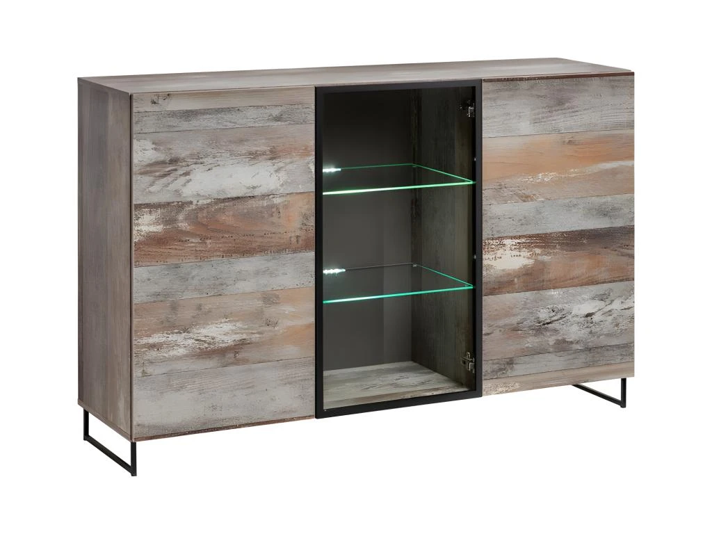 Buffet, Bahut Modèle KAN + LED. Meuble Type Industriel. Enfilade Design Pour Votre Salon Ou Salle à Manger. 1 Buffet, Bahut Modèle KAN + LED. Meuble Type Industriel. Enfilade Design Pour Votre Salon Ou Salle à Manger.