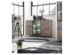 Buffet, Bahut Modèle KAN + LED. Meuble Type Industriel. Enfilade Design Pour Votre Salon Ou Salle à Manger. 4 Buffet, Bahut Modèle KAN + LED. Meuble Type Industriel. Enfilade Design Pour Votre Salon Ou Salle à Manger. -Deco.fr Soldes Boutique buffet 8942595