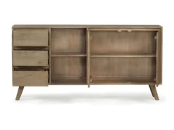 Buffet En Bois 3 Tiroirs 2 Portes 2 Niches Classic - Naturel 5 Buffet En Bois 3 Tiroirs 2 Portes 2 Niches Classic - Naturel -Deco.fr Soldes Boutique buffet 9231977