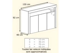 Buffet Noir Mat Et Blanc Laqué Avec Led 6 Buffet Noir Mat Et Blanc Laqué Avec Led -Deco.fr Soldes Boutique buffet 9527173
