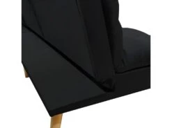 Banquette Convertible Angle Réversible Et Modulable Tissu Noir - KURT -Deco.fr Soldes Boutique canape 10567651