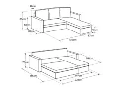 Canapé D'angle Convertible Simili CLARK 3 Places Taupe - HAPPY GARDEN 10 Canapé D'angle Convertible Simili CLARK 3 Places Taupe - HAPPY GARDEN -Deco.fr Soldes Boutique canape 10779139