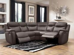 Canapé D'angle Relax Cuir EVASION - Noir -Deco.fr Soldes Boutique canape 10827