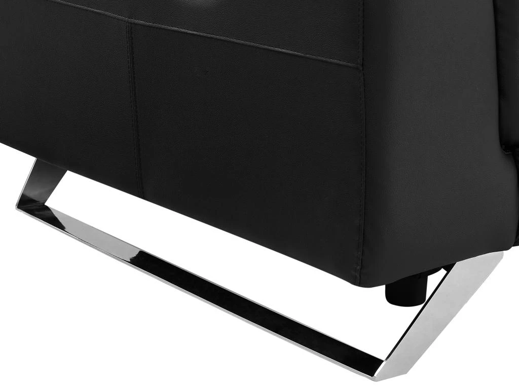 Canapé 3 Places Relax électrique En Cuir De Vachette Noir BREYT II 7 Canapé 3 Places Relax électrique En Cuir De Vachette Noir BREYT II – Image 7