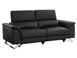 Canapé 3 Places Relax électrique En Cuir De Vachette Noir BREYT II 14 Canapé 3 Places Relax électrique En Cuir De Vachette Noir BREYT II -Deco.fr Soldes Boutique canape 10905307