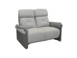 Canapé 2 Places Tissu Gris - AUSTRALIO