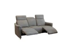 Canapé Relax électrique 3 Places Gris Taupe - ALBERTINE -Deco.fr Soldes Boutique canape 11121845