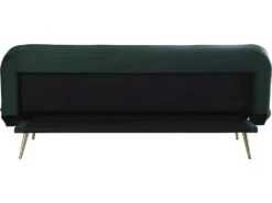 Canapé Clic Clac Velours "James" - 180 X 83 X 75 Cm - 3 Places - Vert Foncé. -Deco.fr Soldes Boutique canape 11176323