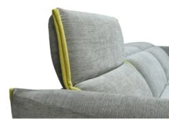 Canapé D'angle Gauche Relax électrique En Tissu Gris Et Jaune GERALDINE -Deco.fr Soldes Boutique canape 11575265