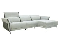 Canapé D'angle Droit Relax électrique En Tissu Gris Clair Et Gris Anthracite GERALDINE 14 Canapé D'angle Droit Relax électrique En Tissu Gris Clair Et Gris Anthracite GERALDINE -Deco.fr Soldes Boutique canape 11576049