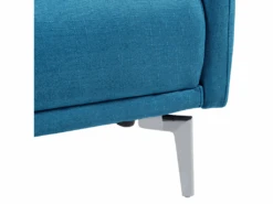 Canapé Convertible 3 Places En Tissu Bleu LUCAN -Deco.fr Soldes Boutique canape 11814497