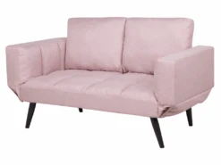 Canapé Convertible 2 Places En Tissu Rose BREKKE 13 Canapé Convertible 2 Places En Tissu Rose BREKKE -Deco.fr Soldes Boutique canape 11889665