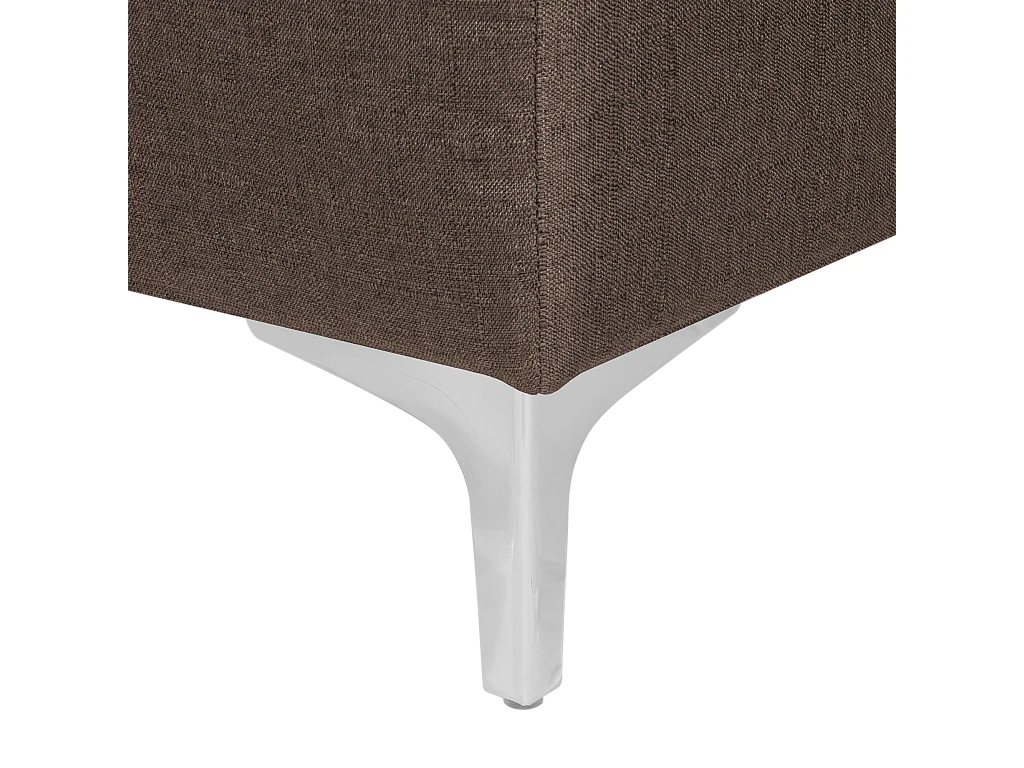 Canapé Angle Droite Convertible En Tissu Marron Foncé 4 Places ABERDEEN 8 Canapé Angle Droite Convertible En Tissu Marron Foncé 4 Places ABERDEEN – Image 8
