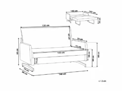 Canapé Convertible 2 Places En Tissu Rose BELFAST -Deco.fr Soldes Boutique canape 11919093