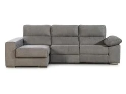 Canapé D'angle Gauche Relax électrique Avec Têtières En Tissu Gris DIDIUS -Deco.fr Soldes Boutique canape 11945115