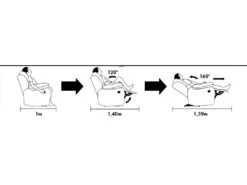 Canapé 3 Places Relax EVASION En Cuir - Marron -Deco.fr Soldes Boutique canape 12034