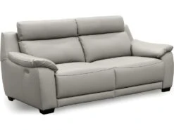 Canapé 3 Places Avec 2 Relax En 100% Tout Cuir épais Luxe Italien - 2 Relax électriques, Gris Clair. BERN 11 Canapé 3 Places Avec 2 Relax En 100% Tout Cuir épais Luxe Italien - 2 Relax électriques, Gris Clair. BERN -Deco.fr Soldes Boutique canape 12304945