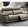 Canapé 3 Places Avec 2 Relax En 100% Tout Cuir épais Luxe Italien - 2 Relax électriques, Taupe. BERN -Deco.fr Soldes Boutique canape 12304983