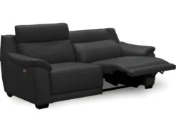 Canapé 3 Places Avec 2 Relax En 100% Tout Cuir épais Luxe Italien - 2 Relax électriques, Noir- BERN -Deco.fr Soldes Boutique canape 12305015