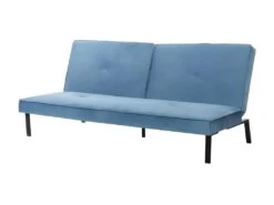 LYNN Banquette Clic Clac 3 Places - Tissu Bleu - L 190 X P 92 X H 87 Cm -Deco.fr Soldes Boutique canape 12305323