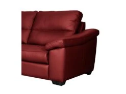 Canapé 3 Places En 100% Tout Cuir épais Italien Vachette HAMBOURG, Couleur Rouge Foncé 9 Canapé 3 Places En 100% Tout Cuir épais Italien Vachette HAMBOURG, Couleur Rouge Foncé -Deco.fr Soldes Boutique canape 12328321