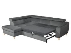 Canapé D'angle Convertible En Tissu Luxe 5 Places, ASTERIA Gris Foncé, Angle Gauche 8 Canapé D'angle Convertible En Tissu Luxe 5 Places, ASTERIA Gris Foncé, Angle Gauche -Deco.fr Soldes Boutique canape 12331821
