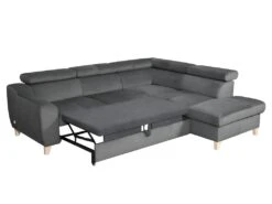 Canapé D'angle Convertible En Tissu Luxe 5 Places, ASTERIA Gris Foncé, Angle Droit 9 Canapé D'angle Convertible En Tissu Luxe 5 Places, ASTERIA Gris Foncé, Angle Droit -Deco.fr Soldes Boutique canape 12331883