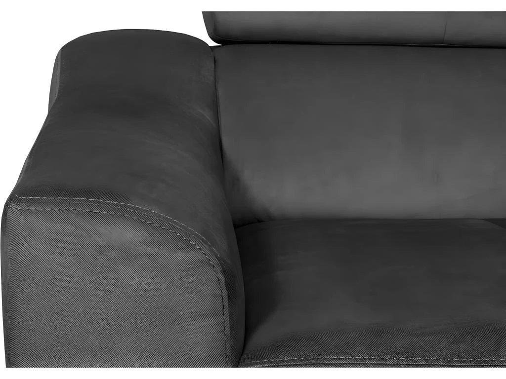 Canapé D'angle Convertible En Tissu Luxe 5 Places, ASTERIA Gris Foncé, Angle Droit 6 Canapé D'angle Convertible En Tissu Luxe 5 Places, ASTERIA Gris Foncé, Angle Droit – Image 6