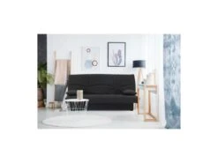 DREAM Banquette Clic Clac 3 Places - Tissu Noir - Slyle Contemporain - L 190 X P 92 Cm 5 DREAM Banquette Clic Clac 3 Places - Tissu Noir - Slyle Contemporain - L 190 X P 92 Cm -Deco.fr Soldes Boutique canape 12396069