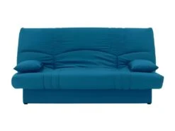 DREAM Banquette Clic Clac 3 Places - Tissu Bleu Canard - Slyle Contemporain - L 190 X P92 Cm