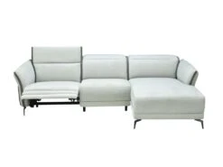 Canapé D'angle Droit Relax électrique En Tissu Gris Clair Et Gris Anthracite GERALDINE 16 Canapé D'angle Droit Relax électrique En Tissu Gris Clair Et Gris Anthracite GERALDINE -Deco.fr Soldes Boutique canape 12406821