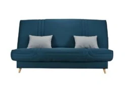 BULTEX Clic Clac MONA 3 Places - Tissu Bleu - L 192 X P 95 X H 101