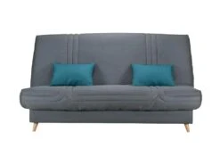 BULTEX Clic Clac MONA 3 Places - Tissu Anthracite - L 192 X P 95 X H 101