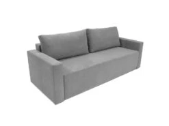Canapé-lit CLOUD Gris Clair Convertible En Lit, Bahut. Système D'ouverture Coulissante.225x92x92cm.