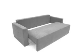 Canapé-lit CLOUD Gris Clair Convertible En Lit, Bahut. Système D'ouverture Coulissante.225x92x92cm. -Deco.fr Soldes Boutique canape 12435171