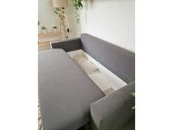 Canapé-lit CLOUD Gris Clair Convertible En Lit, Bahut. Système D'ouverture Coulissante.225x92x92cm. -Deco.fr Soldes Boutique canape 12435181