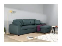 Canapé D'angle Convertible Réversible - Tissu Vert - HAMILTON -Deco.fr Soldes Boutique canape 12495941