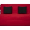 DUNLOPILLO Banquette BZ - Tissu Rouge + 2 Coussins Noir - L 140 X P 99 X H 98 Cm - Made In France - ALICE 17 DUNLOPILLO Banquette BZ - Tissu Rouge + 2 Coussins Noir - L 140 X P 99 X H 98 Cm - Made In France - ALICE -Deco.fr Soldes Boutique canape 12497653