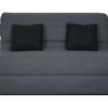 DUNLOPILLO Banquette BZ Dunlopillo - Tissu Gris + 2 Coussins Noir - L 140 X P 99 X H 98 Cm - Made In France - ALICE -Deco.fr Soldes Boutique canape 12497717
