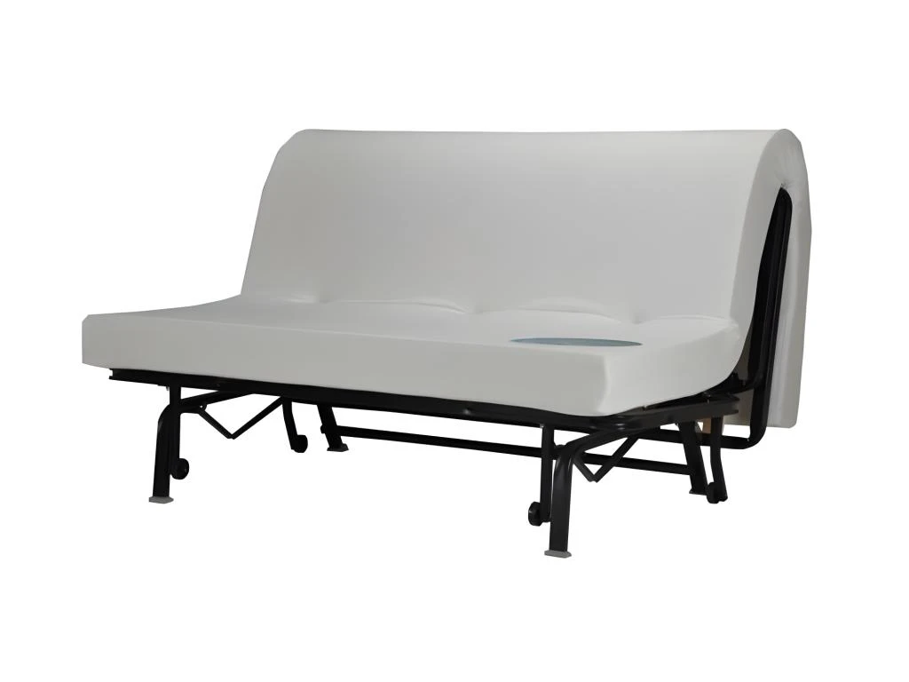 BULTEX Banquette BZ BECCI 3 Places - L 142 X P 101 Cm - Tissu Gris 4 BULTEX Banquette BZ BECCI 3 Places - L 142 X P 101 Cm - Tissu Gris – Image 4