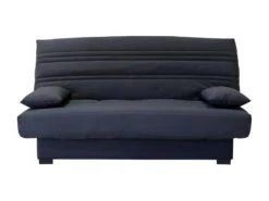 Banquette Clic Clac 3 Places - Matelas 17 Cm - Tissu Gris Anthracite - L199 X P96 X H103 Cm - CHLoe