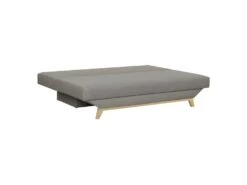TEIJO Banquette Convertible 3 Places Avec Coffre De Rangement - Tissu Taupe - L187 X P 91 X H 82 Cm -Deco.fr Soldes Boutique canape 12511225
