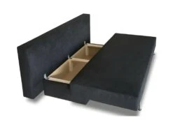 Banquette Convertible TEIJO 3 Places - Tissu Noir - Contemporain - L187 X P 91 X H 82 Cm -Deco.fr Soldes Boutique canape 12511291
