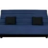 Banquette Clic Clac Dunlopillo- Tissu Marine + 2 Coussins Noir - L 194 X P 98 X H 102 Cm - ALEX -Deco.fr Soldes Boutique canape 12529899
