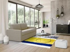 Canapé 3 Places Convertible Express En Tissu TOMAKA - Beige 14 Canapé 3 Places Convertible Express En Tissu TOMAKA - Beige -Deco.fr Soldes Boutique canape 12559007