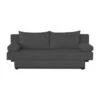 Banquette Convertible PIRY 3 Places - Tissu Gris - Classique - L 187 X P 88 Cm -Deco.fr Soldes Boutique canape 12587613