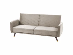 Canapé Convertible 3 Places En Velours Taupe SENJA 9 Canapé Convertible 3 Places En Velours Taupe SENJA -Deco.fr Soldes Boutique canape 12594563