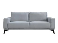 Canapé 3 Places En Velours Gris Clair AZILIS 6 Canapé 3 Places En Velours Gris Clair AZILIS -Deco.fr Soldes Boutique canape 12616801