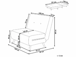 Banquette Convertible 1 Place En Tissu Bleu FARRIS 12 Banquette Convertible 1 Place En Tissu Bleu FARRIS -Deco.fr Soldes Boutique canape 12662795